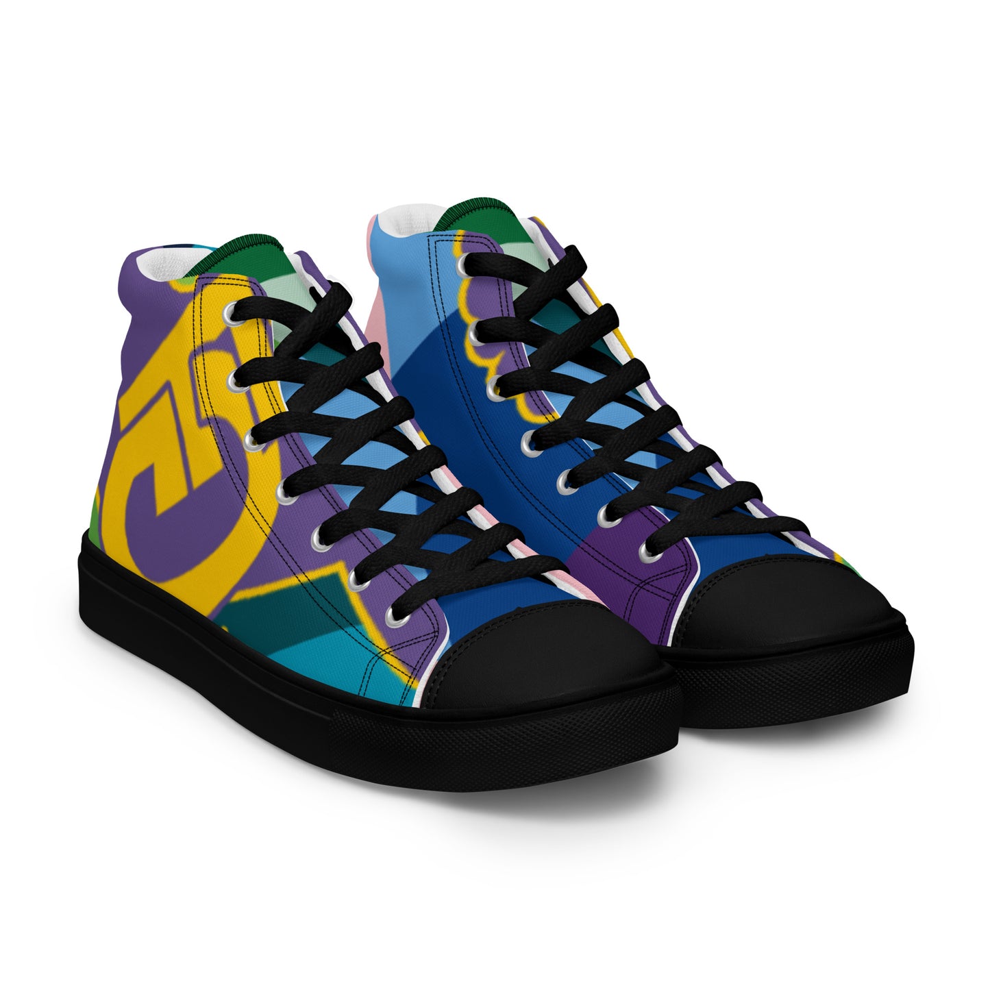 Men’s high top canvas shoes