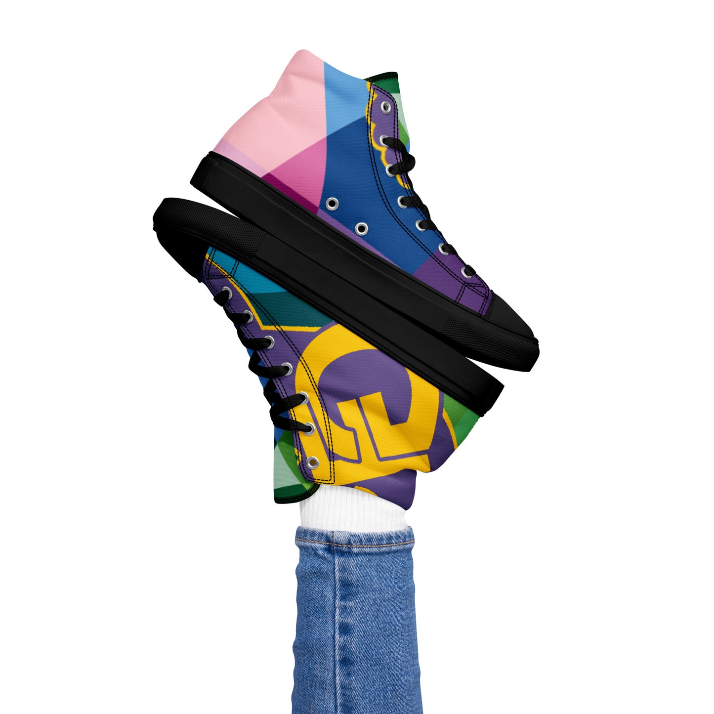 Women’s high top canvas shoes