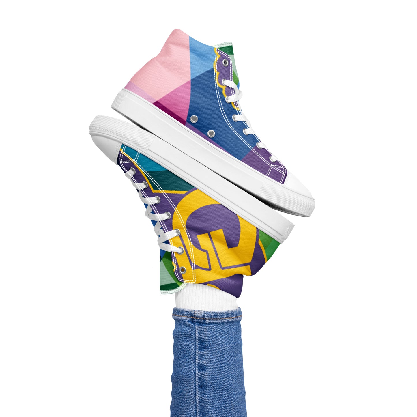 Women’s high top canvas shoes