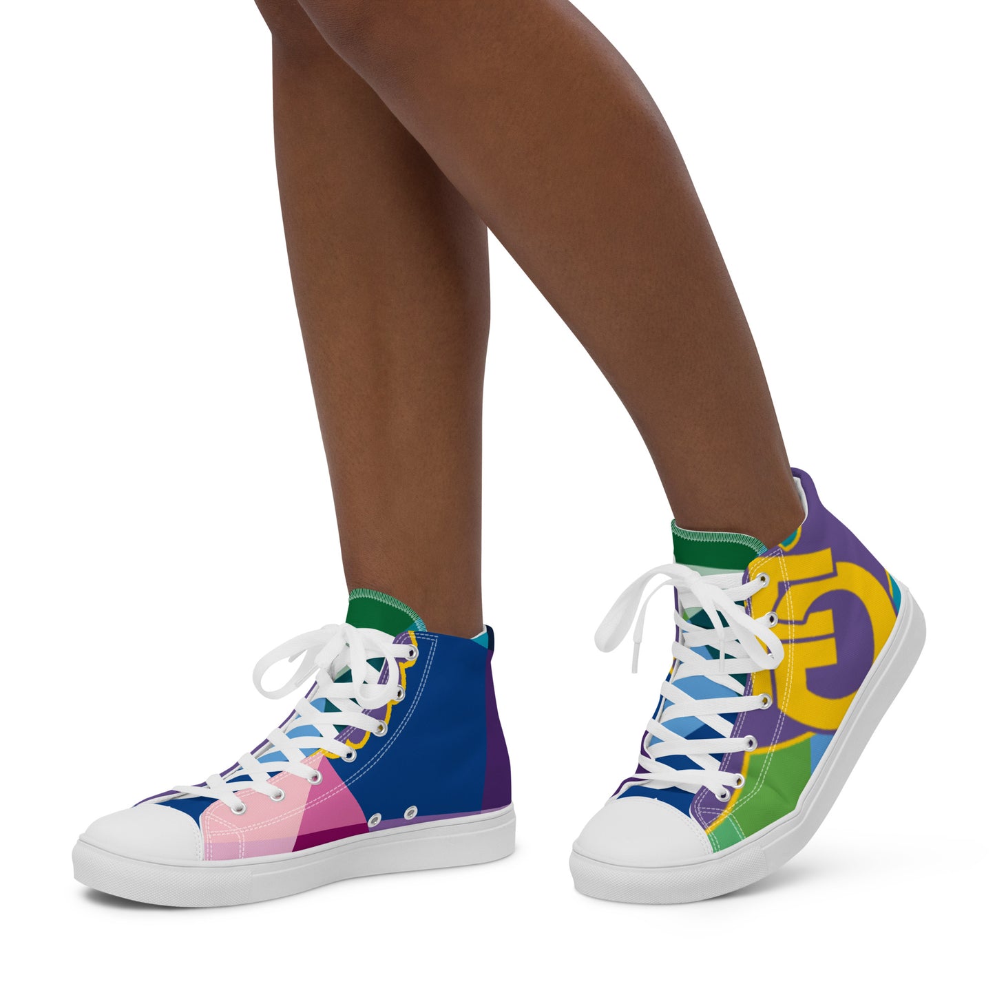 Women’s high top canvas shoes